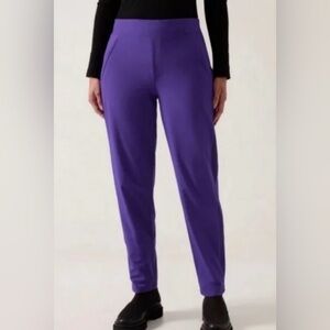 Athleta Brooklyn Lined Pants in Purple Noble Blue Size 10P